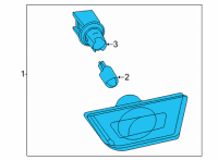 OEM Ford Maverick REFLECTOR ASY Diagram - NZ6Z-13A565-A