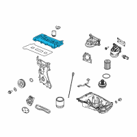 OEM Mercury Mariner Valve Cover Diagram - 9E5Z-6582-G