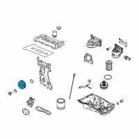 OEM 2011 Mercury Mariner Crankshaft Damper Diagram - 9E5Z-6312-B
