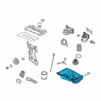 OEM 2009 Mercury Mariner Oil Pan Diagram - 9E5Z-6675-B