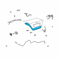 OEM 2002 Toyota Camry Weatherstrip Diagram - 64461-33051