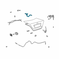 OEM Toyota Camry Hinge Diagram - 64503-AA040