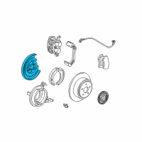 OEM 2001 Ford F-150 Support Plate Diagram - F75Z-2B636-AA