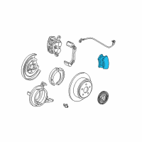 OEM Ford F-150 Heritage Rear Pads Diagram - XL3Z-2200-AA
