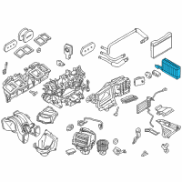 OEM 2014 BMW ActiveHybrid 7 Evaporator Diagram - 64-11-9-383-678