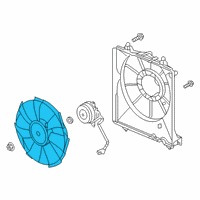 OEM Honda Fan Complete, Cooling Diagram - 38611-6L2-A01