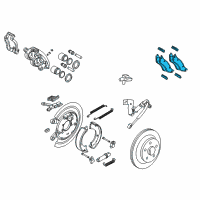 OEM 2004 Dodge Ram 1500 Shoe Kit-Rear Disc Brake Diagram - 5139917AB