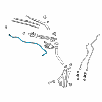 OEM 2018 Buick Envision Washer Hose Diagram - 84721186