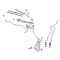 OEM 2017 Buick Envision Front Washer Pump Diagram - 84518403