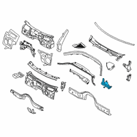 OEM 2022 BMW M340i Gasket Hood Side Left Diagram - 51-76-7-419-383