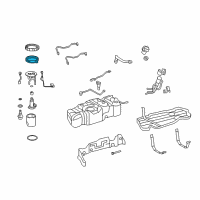 OEM 2010 Toyota Sequoia Fuel Pump Support Diagram - 77158-08010