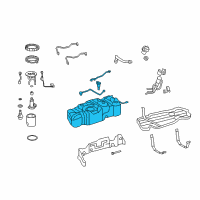 OEM 2013 Toyota Tundra Fuel Tank Assembly Diagram - 77001-0C060