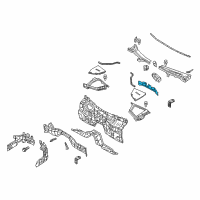 OEM 2012 Infiniti FX50 Cowl Top-Front Diagram - 66312-1CA0A