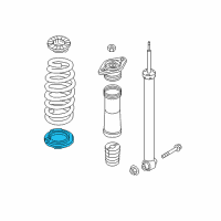 OEM Kia Optima Pad-Rear Spring, Lower Diagram - 55360D5000