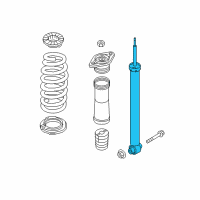 OEM Kia Optima Rear Shock Absorber Assembly Diagram - 55310D5120