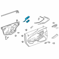 OEM 2021 Chevrolet Camaro Window Switch Diagram - 23318727