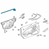 OEM 2022 Chevrolet Camaro Belt Weatherstrip Diagram - 84165674