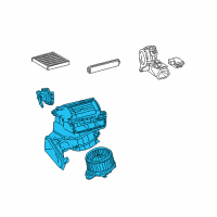 OEM 2011 Lexus HS250h Blower Assembly Diagram - 87130-75030