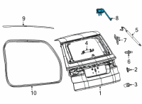 OEM Jeep Wagoneer LIFTGATE Diagram - 68483663AA