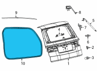 OEM Jeep Grand Wagoneer LIFTGATE Diagram - 68497999AC