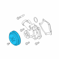 OEM 2003 Chrysler Sebring Pulley-Water Pump Diagram - MD371390