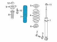 OEM Honda Civic SLEEVE, RR Diagram - 52688-T20-A01