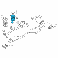 OEM 2013 Lincoln MKX Catalytic Converter Diagram - BT4Z-5E212-C