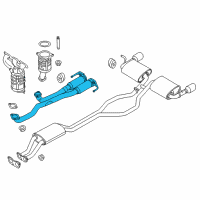OEM 2012 Ford Edge Front Pipe Diagram - BA1Z-5G203-A