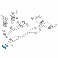 OEM 2014 Lincoln MKX Muffler & Pipe Gasket Diagram - BT4Z-9450-A