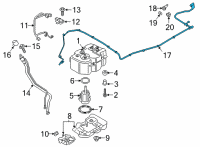 OEM 2019 Ford F-150 Tube Assembly Diagram - JL3Z-5J249-A