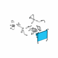 OEM 2007 GMC Envoy Condenser Diagram - 89019256