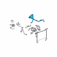 OEM 2005 GMC Envoy XUV Tube, A/C Evaporator Diagram - 15139726