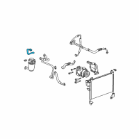 OEM 2005 Chevrolet Trailblazer EXT Tube Asm-Auxiliary A/C Compressor (W/ Auxiliary Heater Outlet P Diagram - 15139207