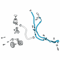 OEM 2014 Toyota FJ Cruiser Hose & Tube Assembly Diagram - 44410-35770