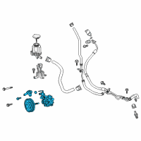 OEM 2010 Toyota FJ Cruiser Power Steering Pump Diagram - 44310-35750