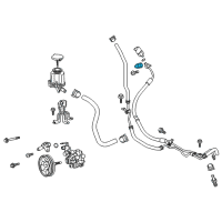 OEM Toyota Supra Pressure Hose Gasket Diagram - 44327-30040