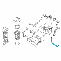 OEM 2014 Nissan Frontier Band Assy-Fuel Tank, Mounting Diagram - 17407-EA800