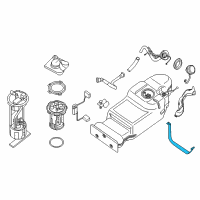 OEM 2020 Nissan Frontier Band Assy-Fuel Tank, Mounting Diagram - 17407-EA800