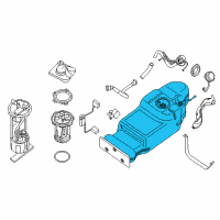 OEM Nissan Fuel Tank Assembly Diagram - 17202-9BM0B