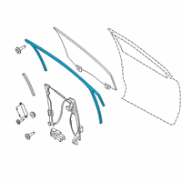 OEM 2016 Lincoln MKX Run Channel Diagram - FA1Z-5821596-B