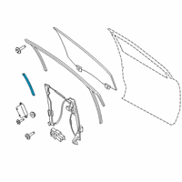 OEM Lincoln Nautilus Lower Weatherstrip Diagram - FA1Z-5820568-A