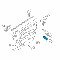 OEM Kia Optima Power Window Main Unit Assembly Diagram - 93571D4140