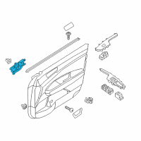 OEM Kia Optima Front Door Inside Handle Assembly, Right Diagram - 82620D5000KA1