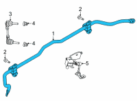 OEM 2022 Ford Mustang Mach-E BAR - STABILIZER Diagram - LJ9Z-5A772-A