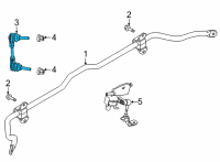 OEM 2021 Ford Mustang Mach-E LINK - STABILIZER BAR Diagram - LJ9Z-5C486-A
