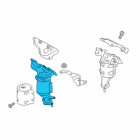 OEM 2018 Ford Edge Manifold With Converter Diagram - F2GZ-5G232-A