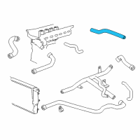OEM BMW 528i Hose For Engine Inlet And Addition.Water Pump Diagram - 64-21-8-391-003