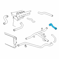 OEM 1997 BMW 528i Radiator And Engine Return Hose Diagram - 64-21-8-367-930