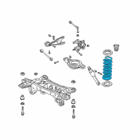 OEM Acura MDX Spring, Rear Diagram - 52441-S3V-A04