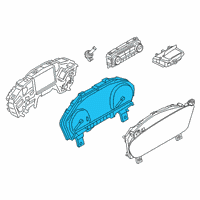 OEM 2022 Ford Escape INSTRUMENT CLUSTER Diagram - LJ6Z-10849-N